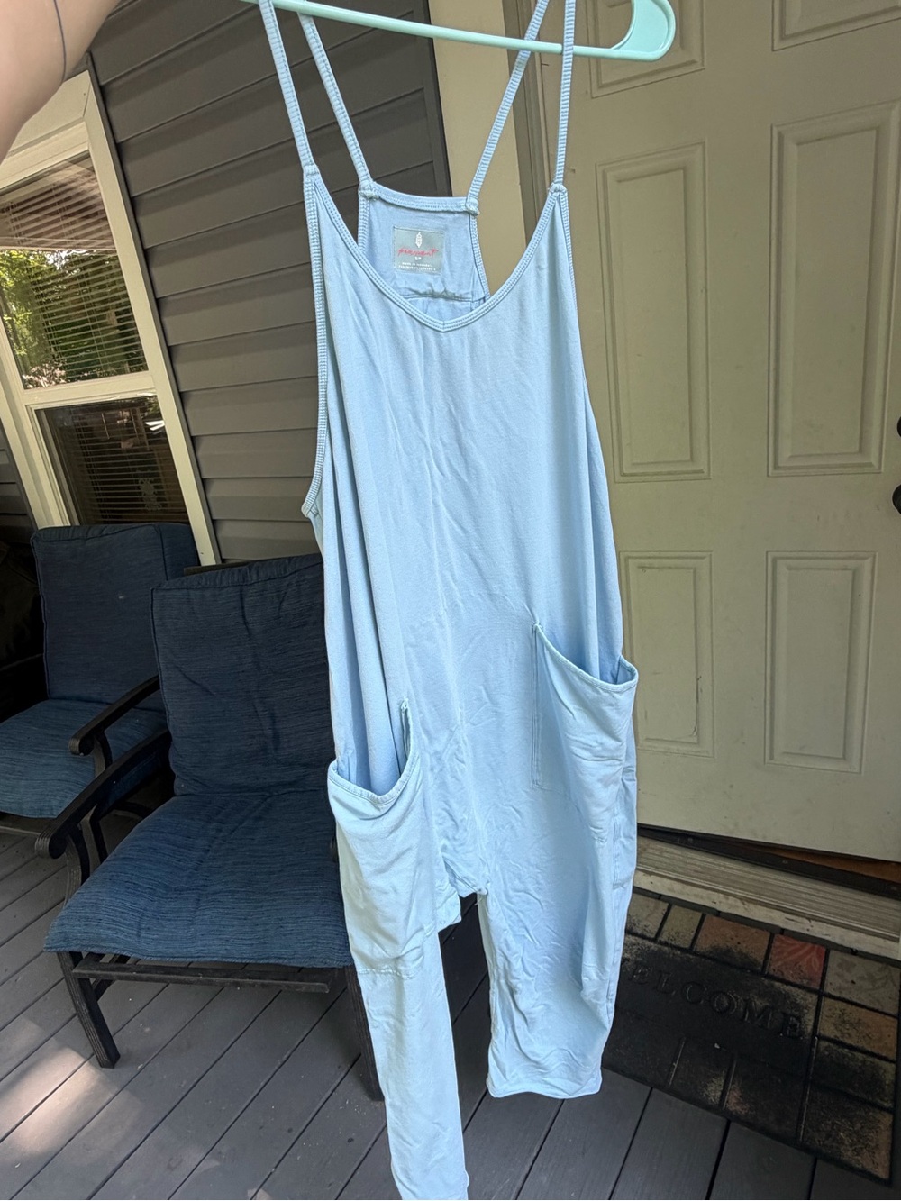 Free People Hotshot Onesie in discontinued color Mediterranean Blue size S - Picture 7 of 7